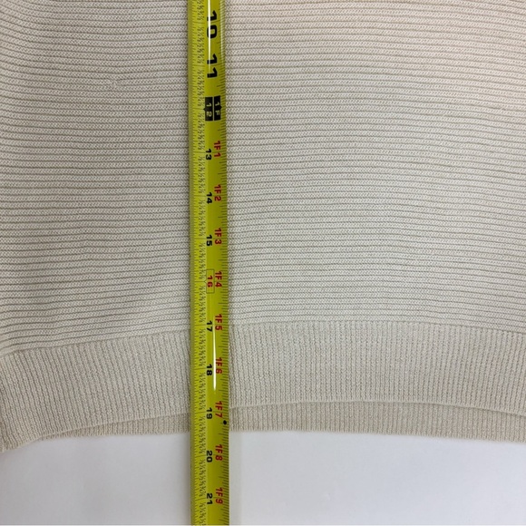 BCBGENERATION x REVOLVE Mock Neck Cutout Sweater in Ivory Champagne Size L - Picture 10 of 10